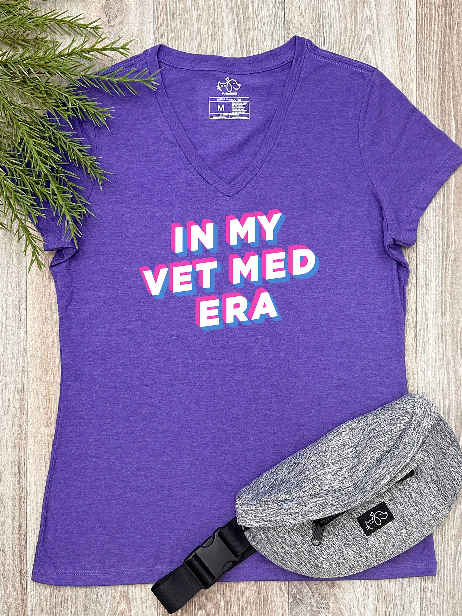 In My Vet Med Era Emma V-Neck Tee