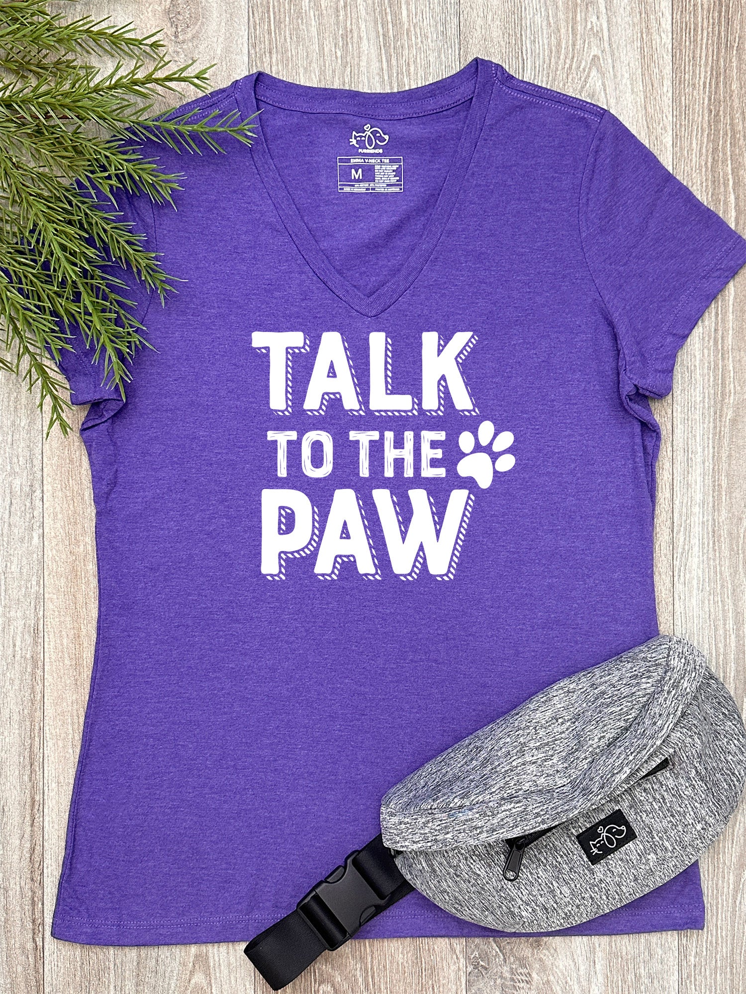 Talk To The Paw Emma V-Neck Tee