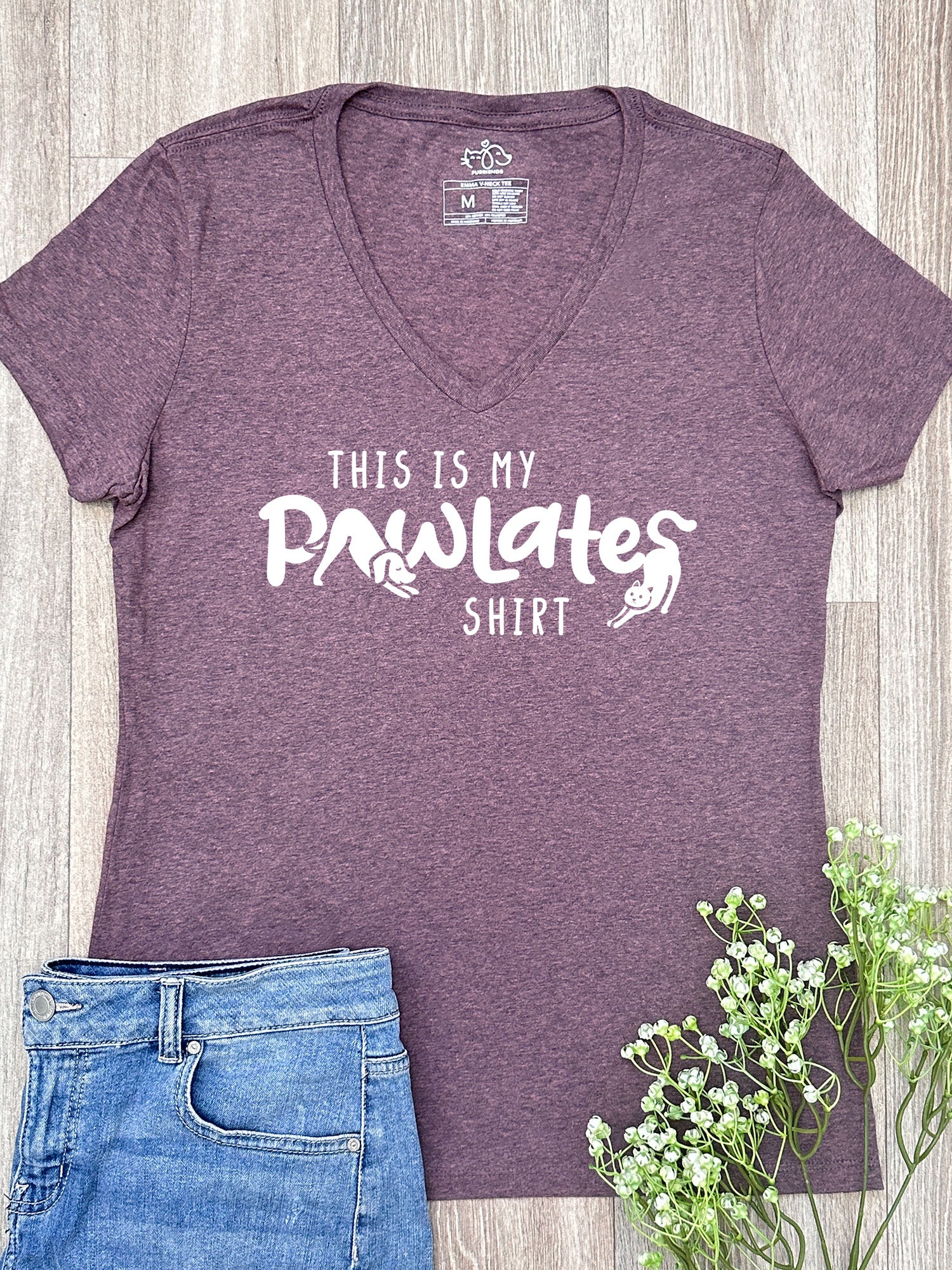 This Is My Pawlates Shirt Emma V-Neck Tee