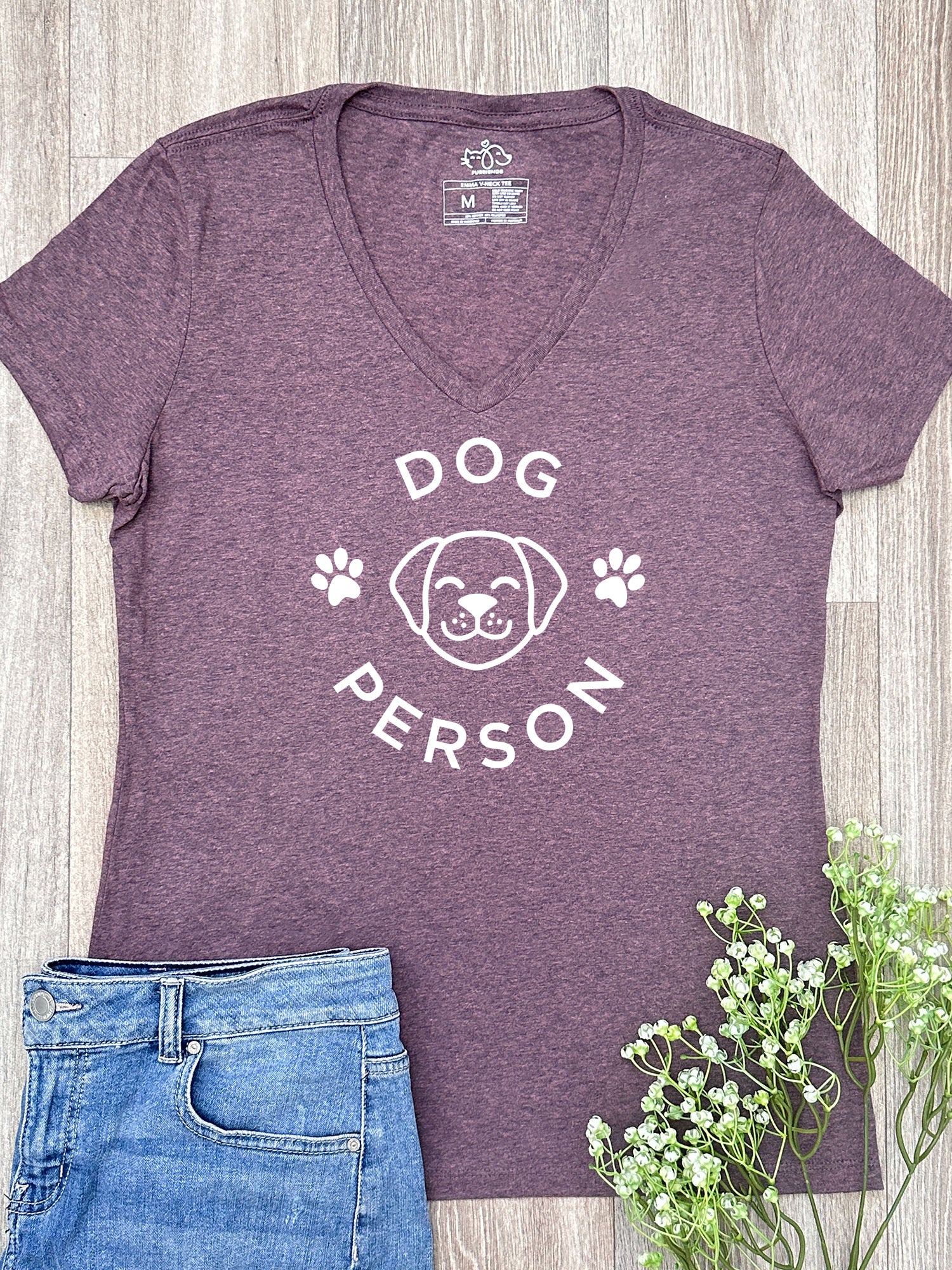 Dog Person Emma V-Neck Tee