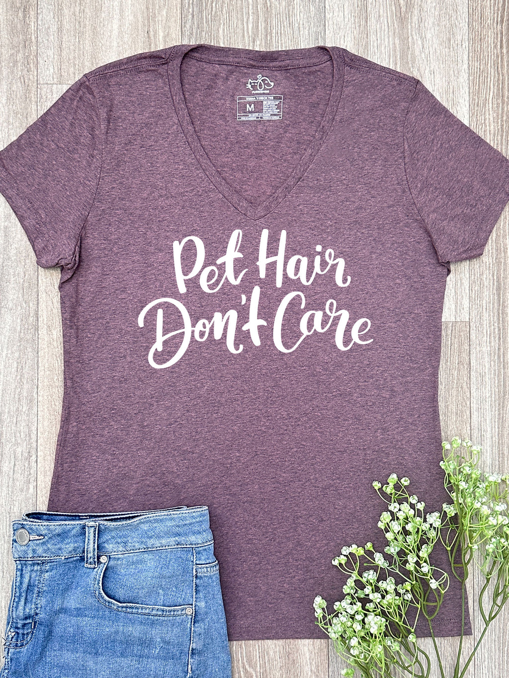 Pet Hair Don't Care Emma V-Neck Tee