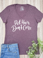 Pet Hair Don't Care Emma V-Neck Tee