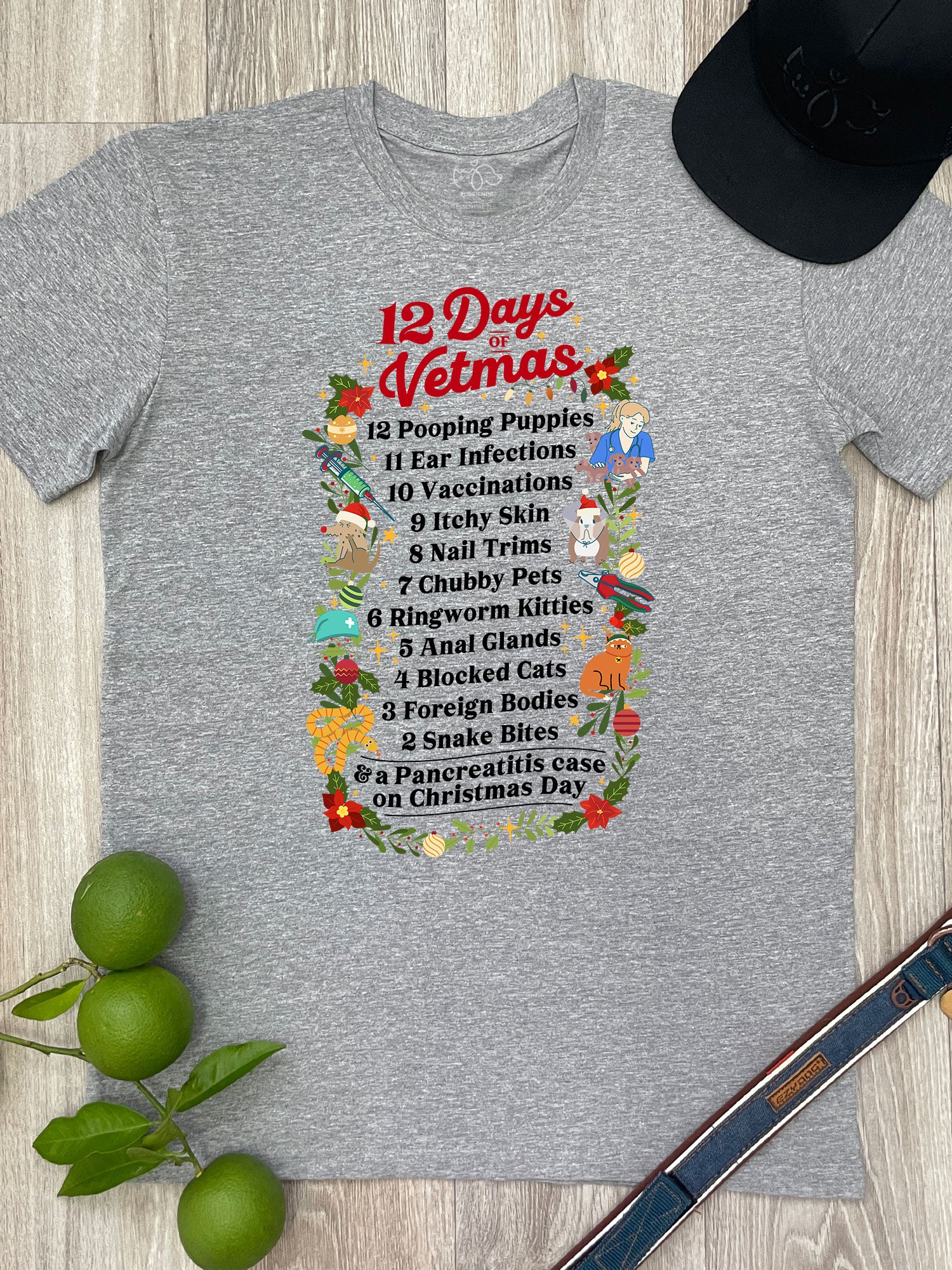 12 Days Of Vetmas Essential Unisex Tee