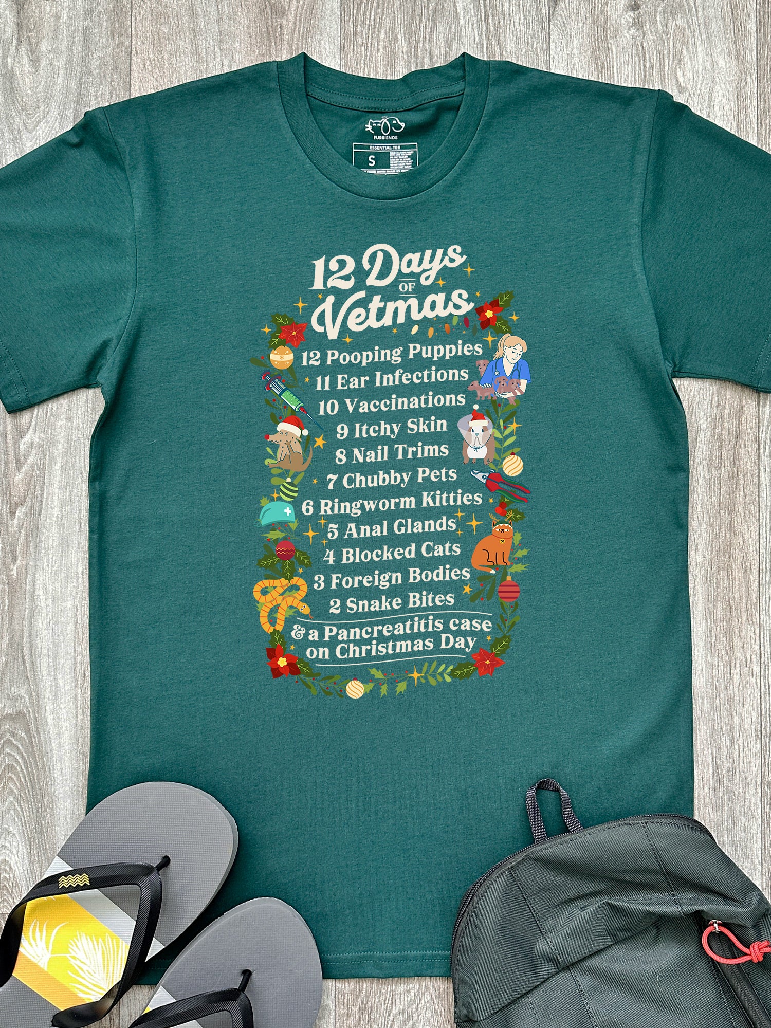 12 Days Of Vetmas Essential Unisex Tee