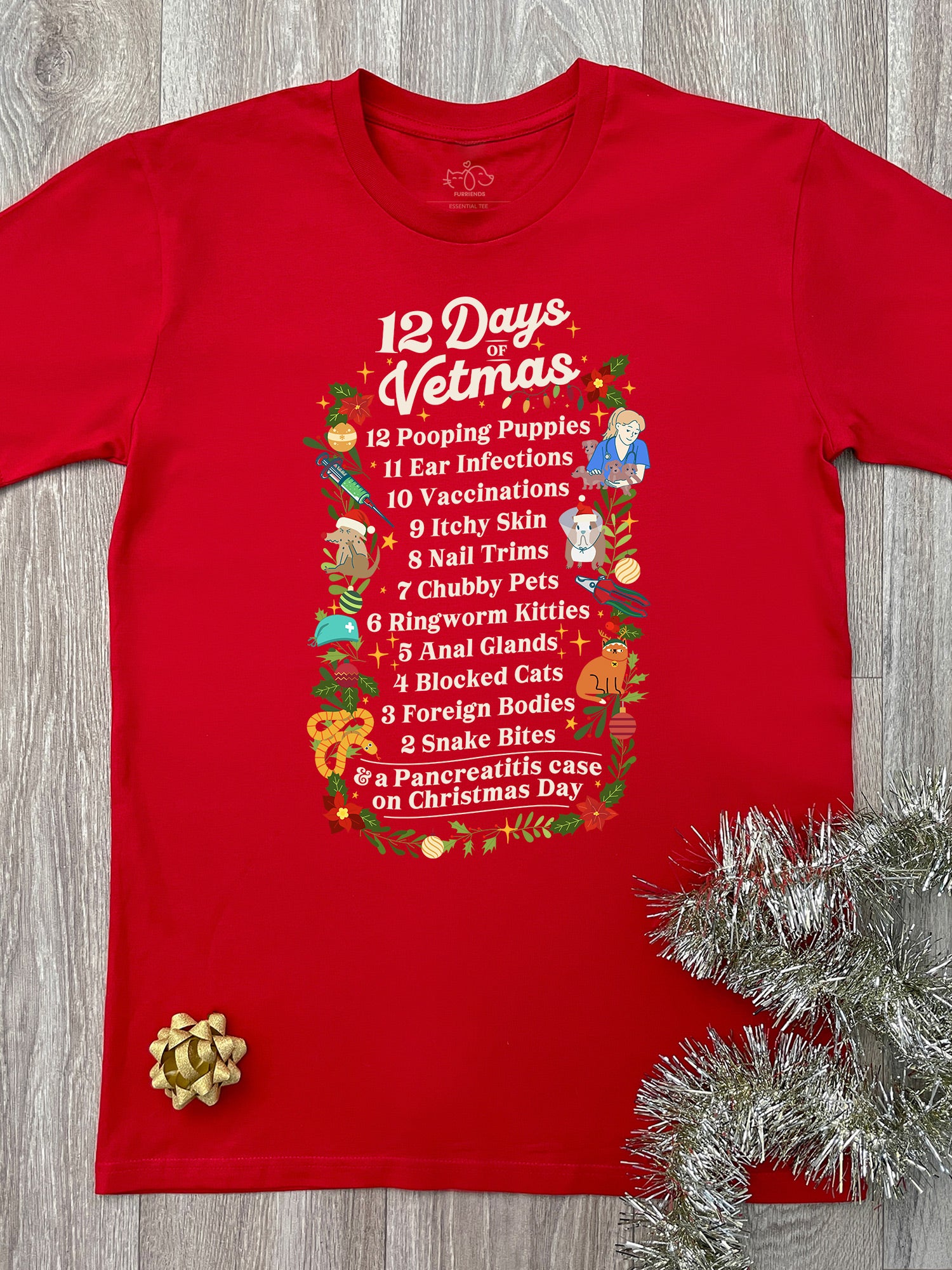 12 Days Of Vetmas Essential Unisex Tee