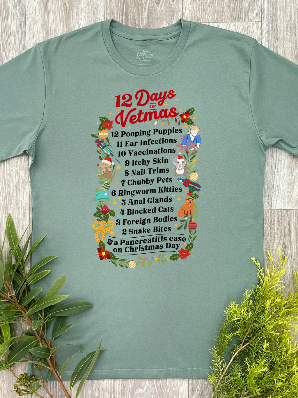 12 Days Of Vetmas Essential Unisex Tee