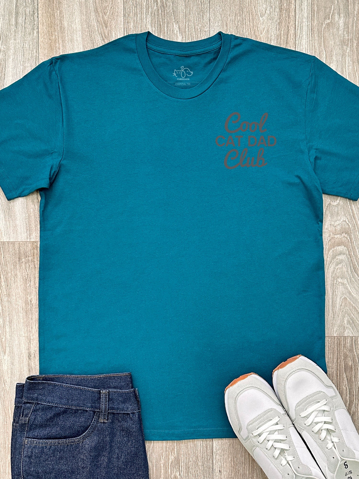Cool Cat Dad Club Signature Script Essential Tee