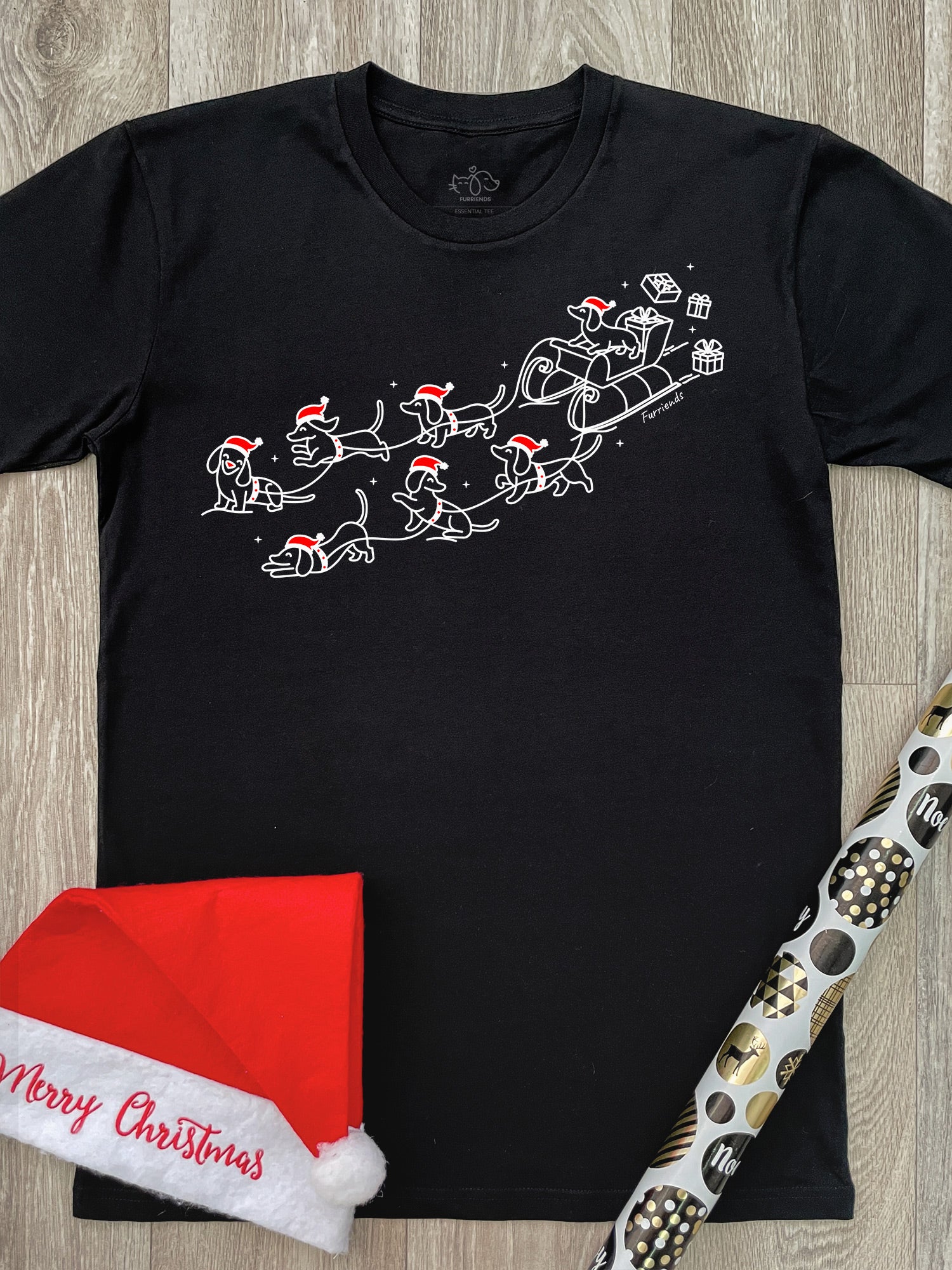 Dachshund Through The Snow Essential Unisex Tee