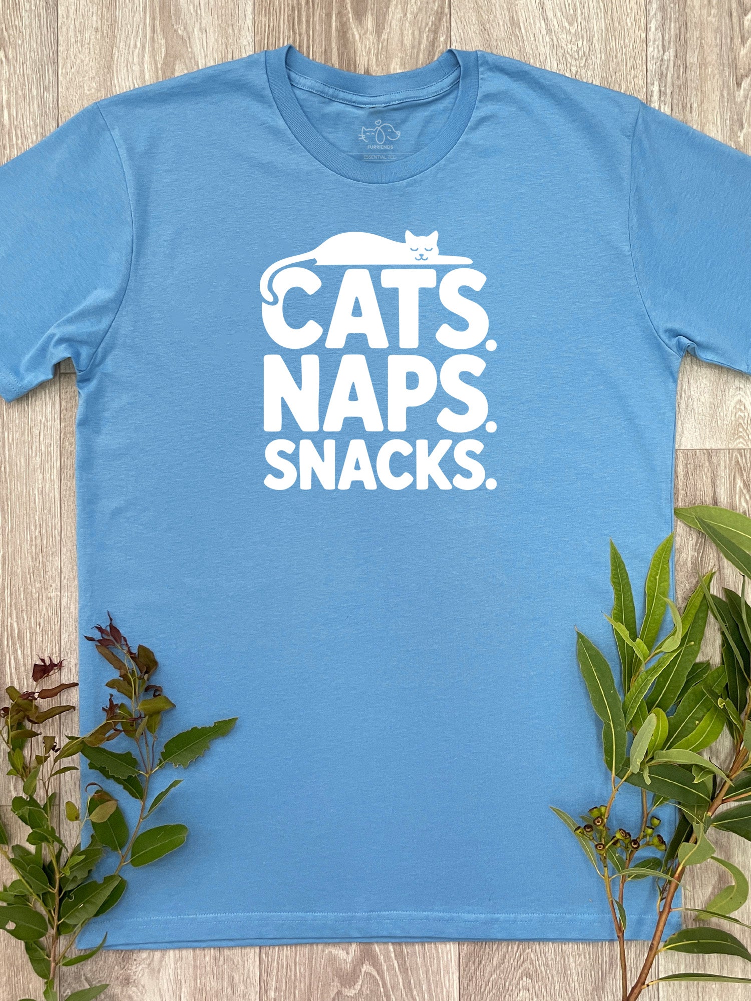 Cats. Naps. Snacks. Essential Unisex Tee