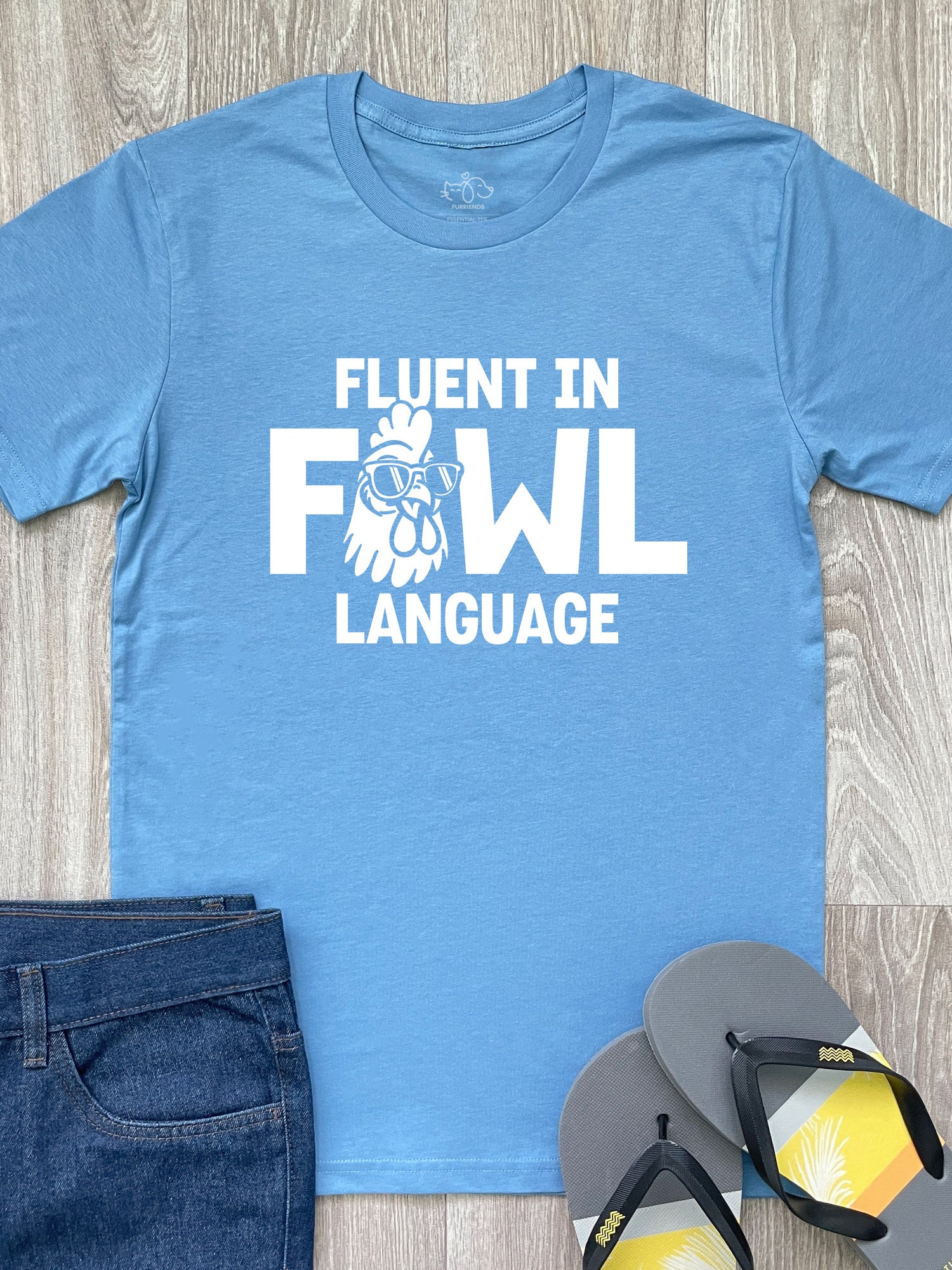 Fluent In Fowl Language Essential Unisex Tee