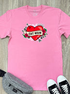Cat Mum Heart Tattoo Essential Unisex Tee