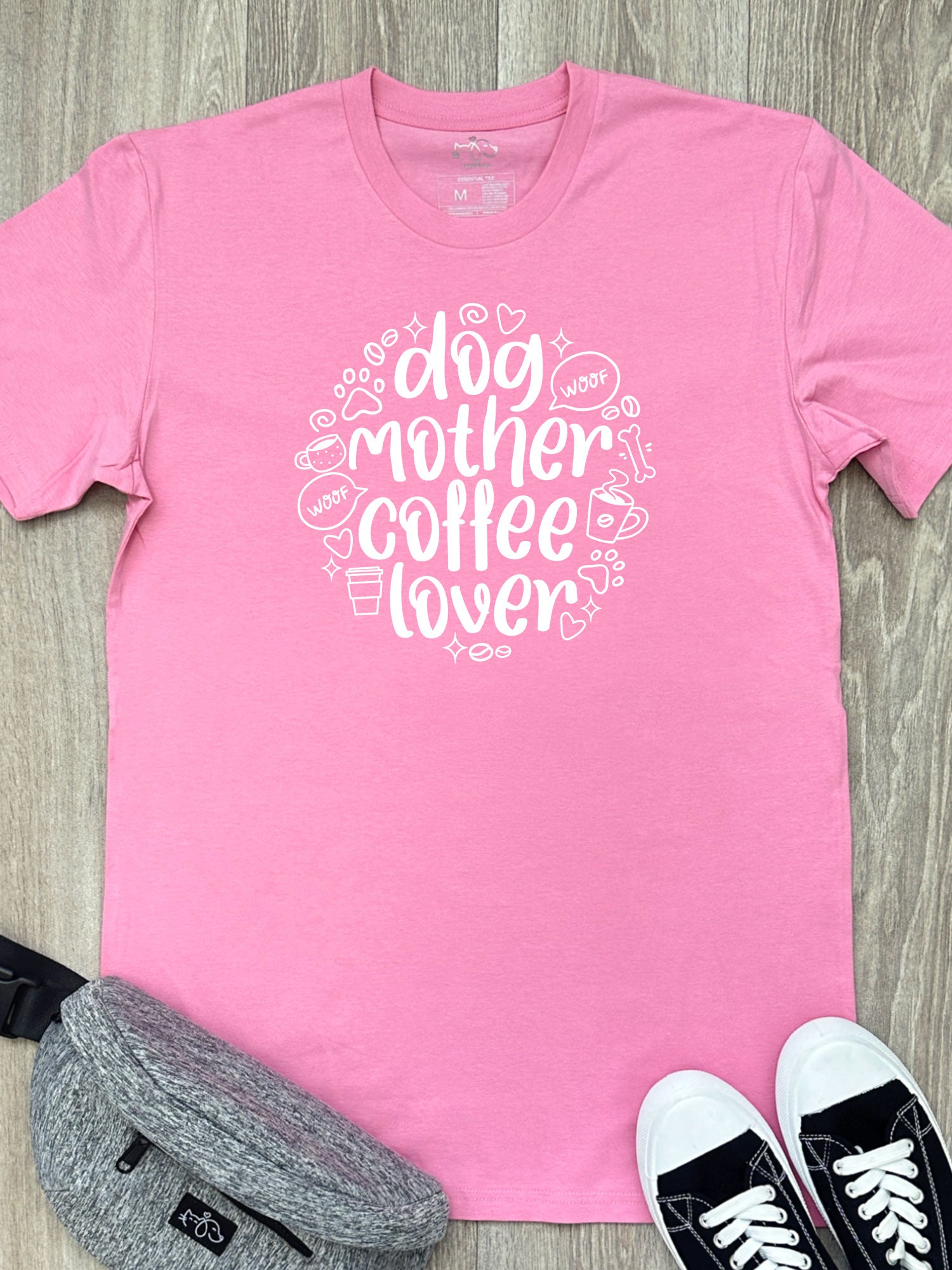 Dog Mother Coffee Lover Essential Unisex Tee