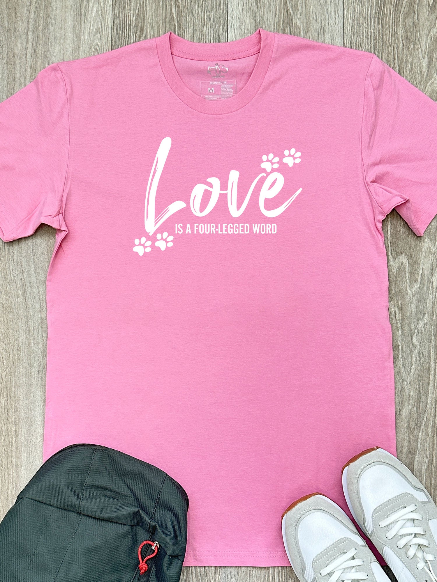 Love Is A Four-Legged Word Essential Unisex Tee