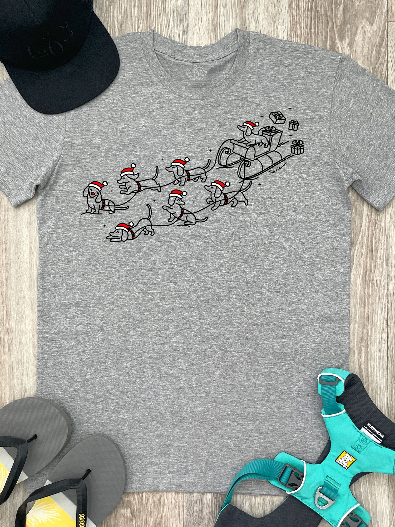 Dachshund Through The Snow Essential Unisex Tee