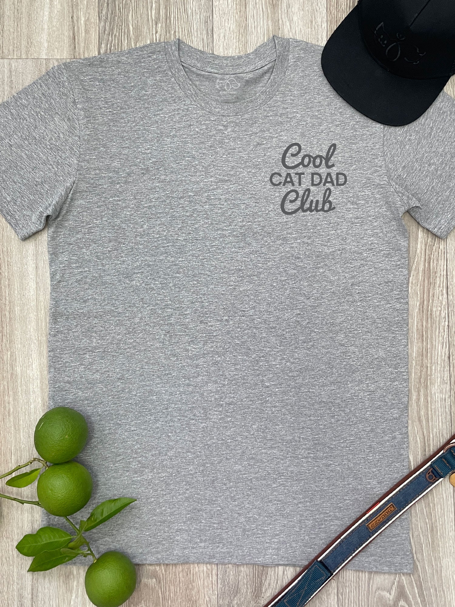 Cool Cat Dad Club Signature Script Essential Tee