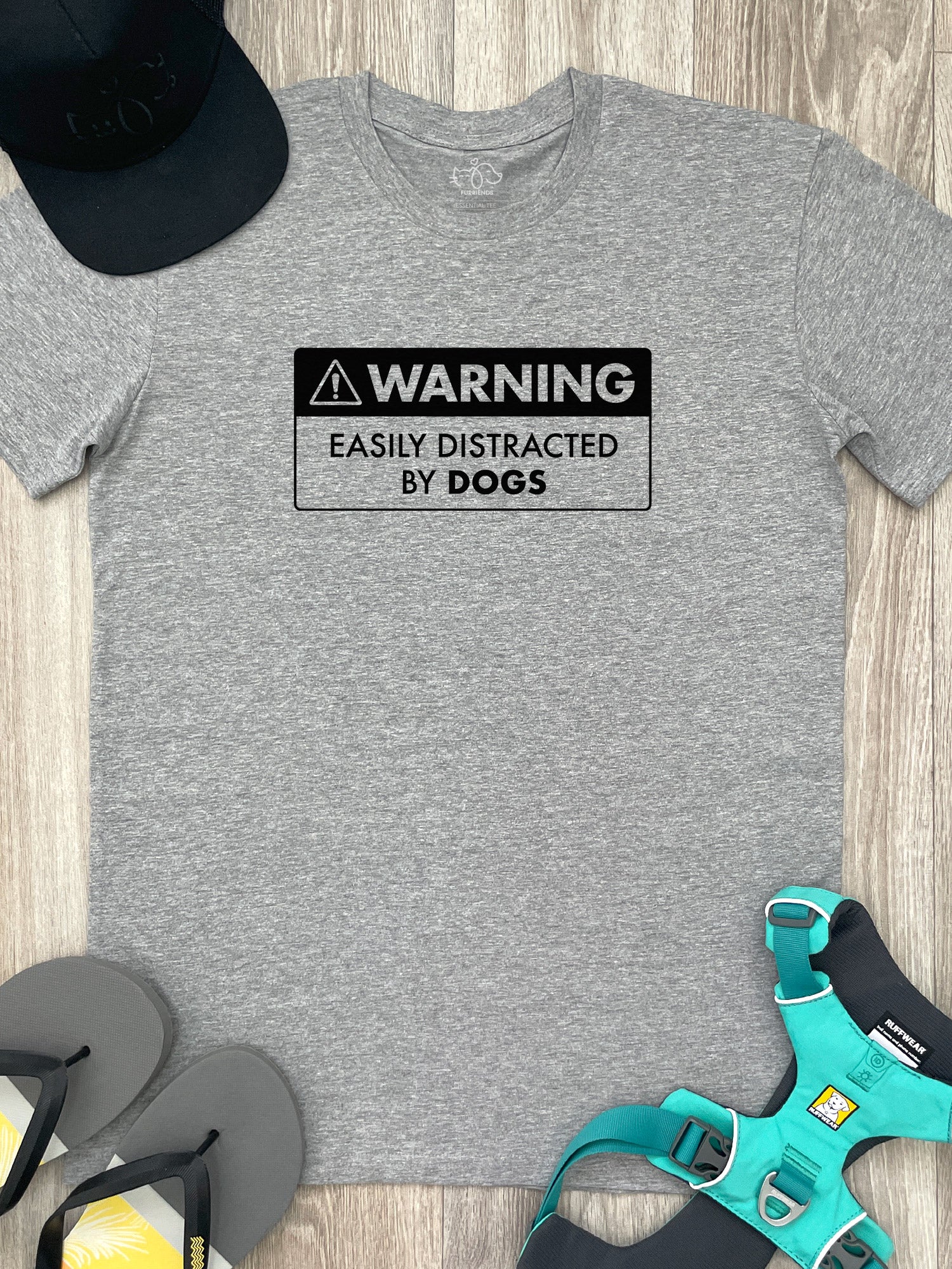 Warning Sign! Easily Distracted By... Customisable Essential Unisex Tee