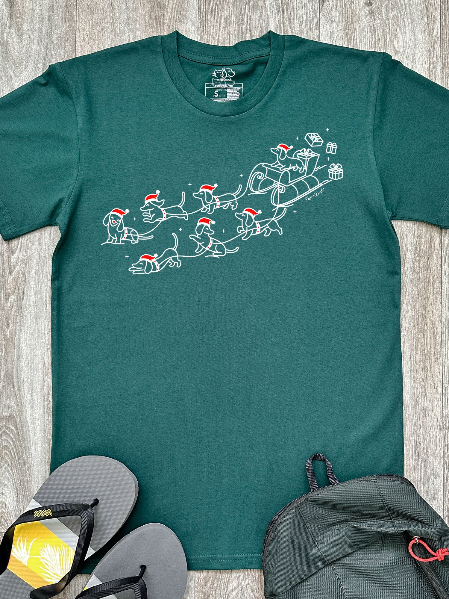 Dachshund Through The Snow Regular Fit T-Shirt