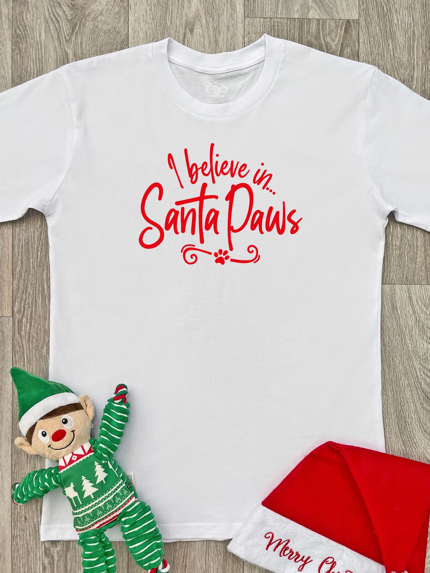 I Believe In Santa Paws Essential Unisex Tee