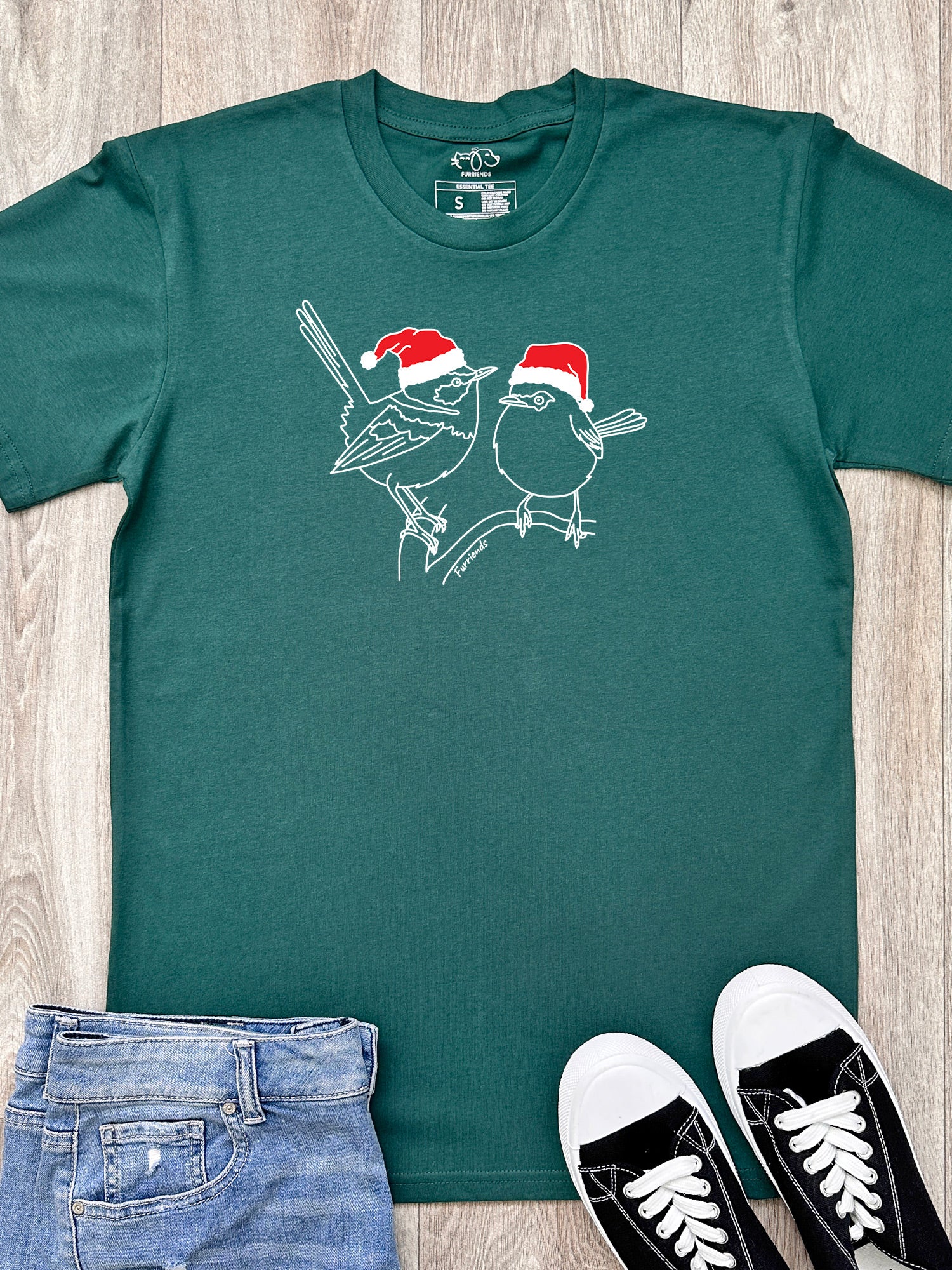 Superb Fairy Wren Christmas Edition Essential Unisex Tee