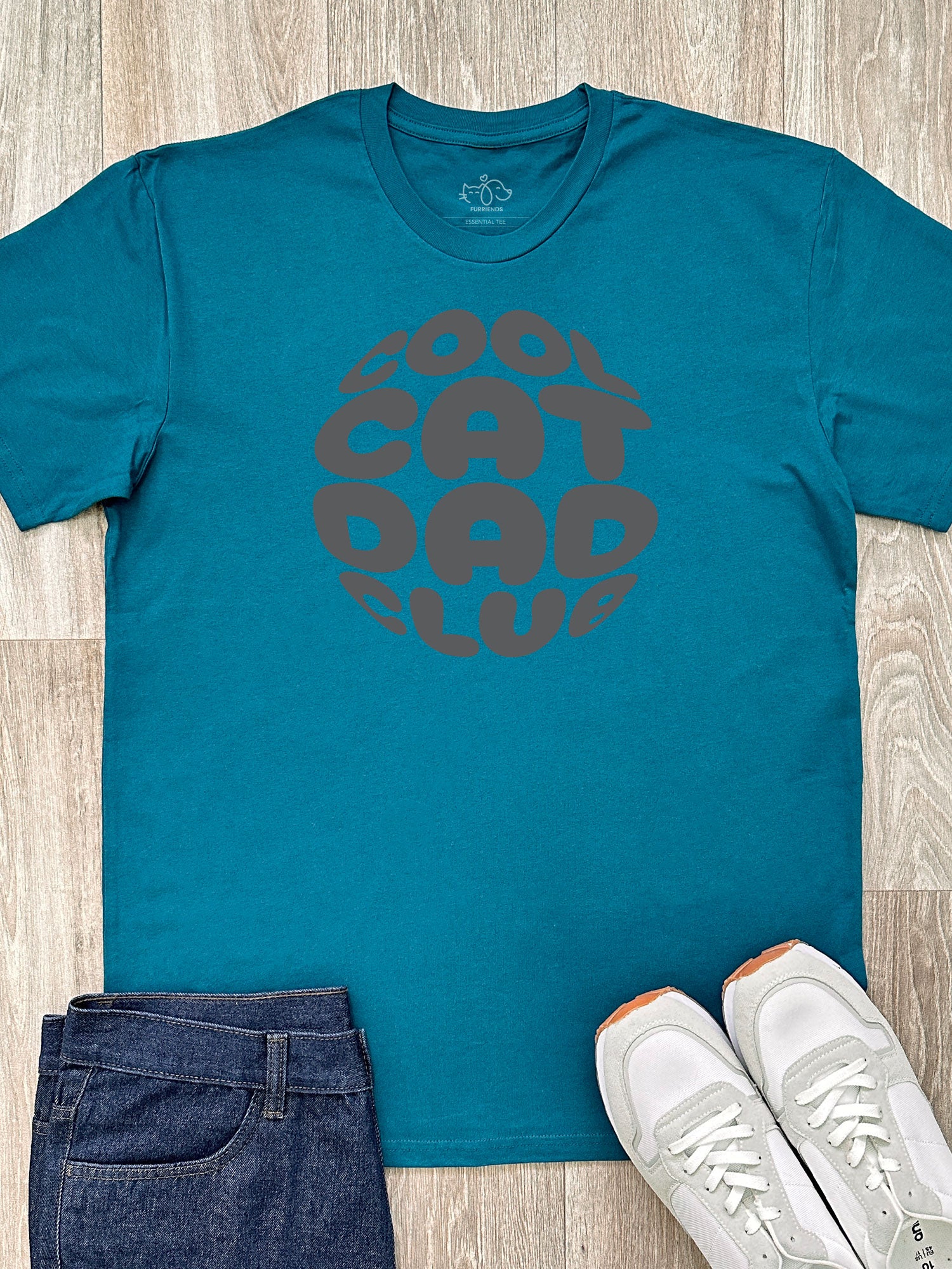 Cool Cat Dad Club Orb Essential Unisex Tee