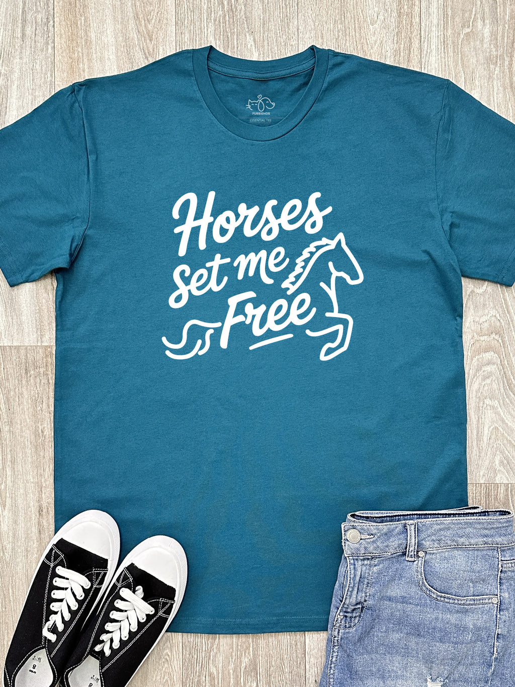 Horses Set Me Free Essential Unisex Tee