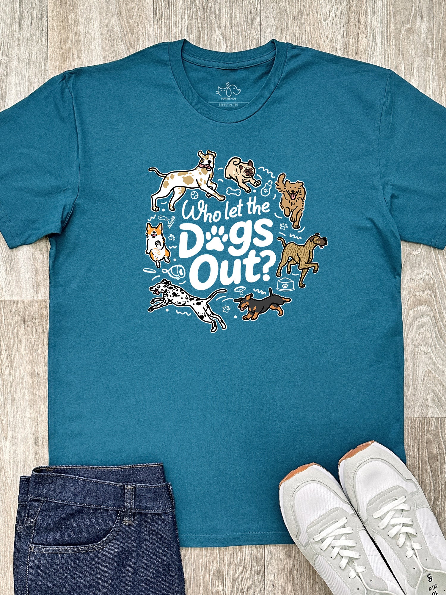 Who Let The Dogs Out? Essential Unisex Tee
