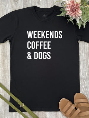 Weekends Coffee & Dogs Essential Unisex Tee