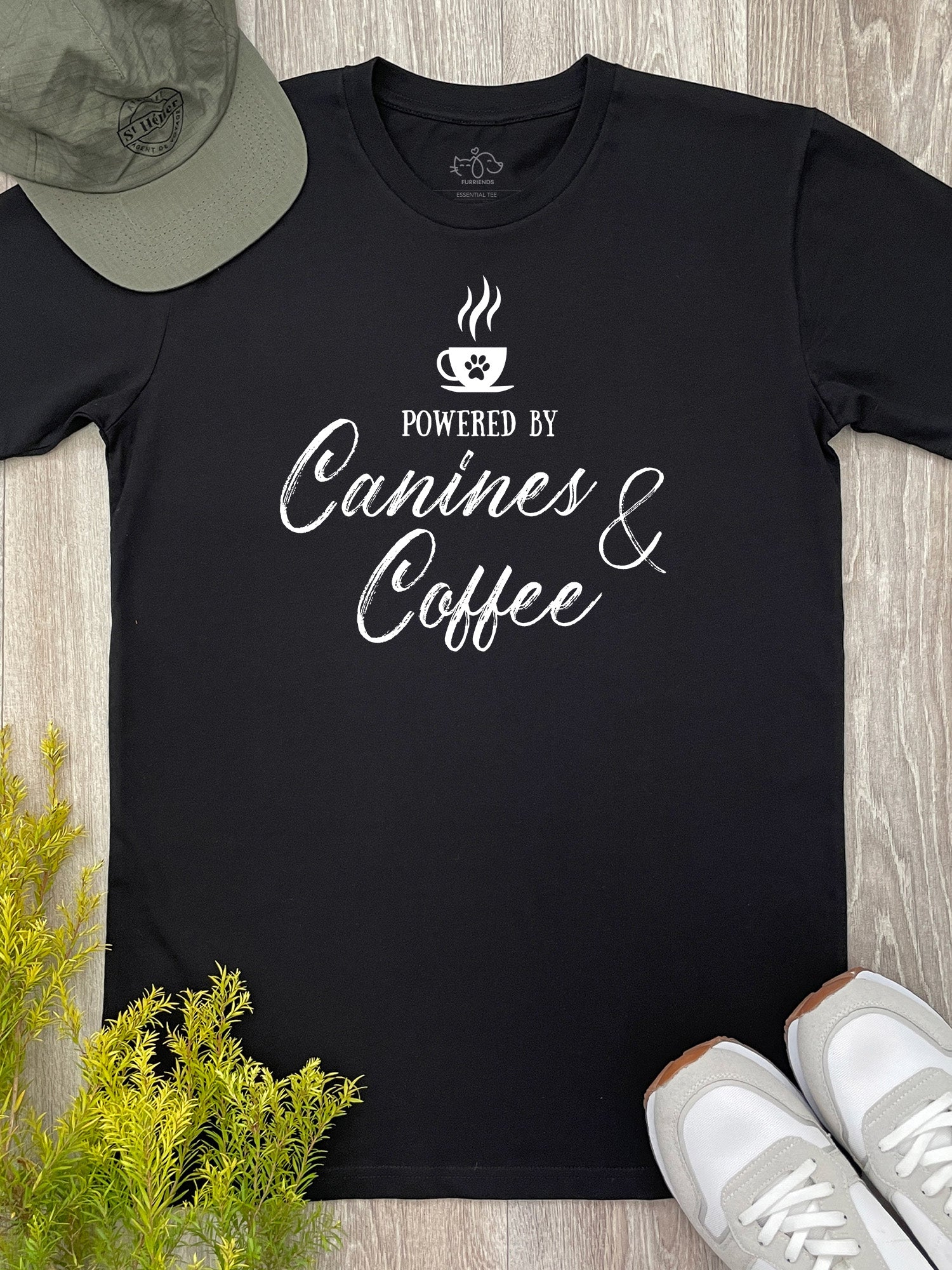 Canines & Coffee Essential Unisex Tee