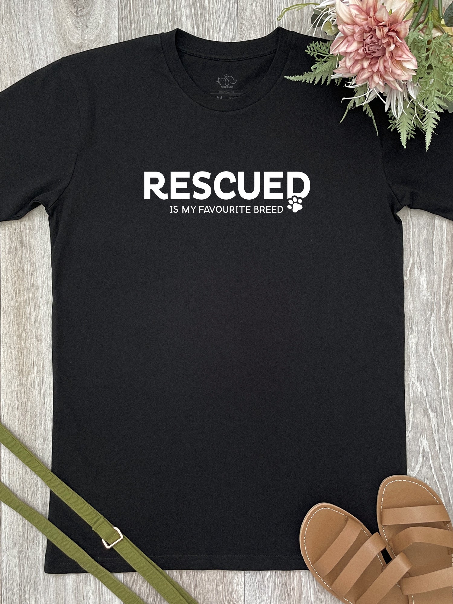 Rescued Is My Favourite Breed Essential Unisex Tee