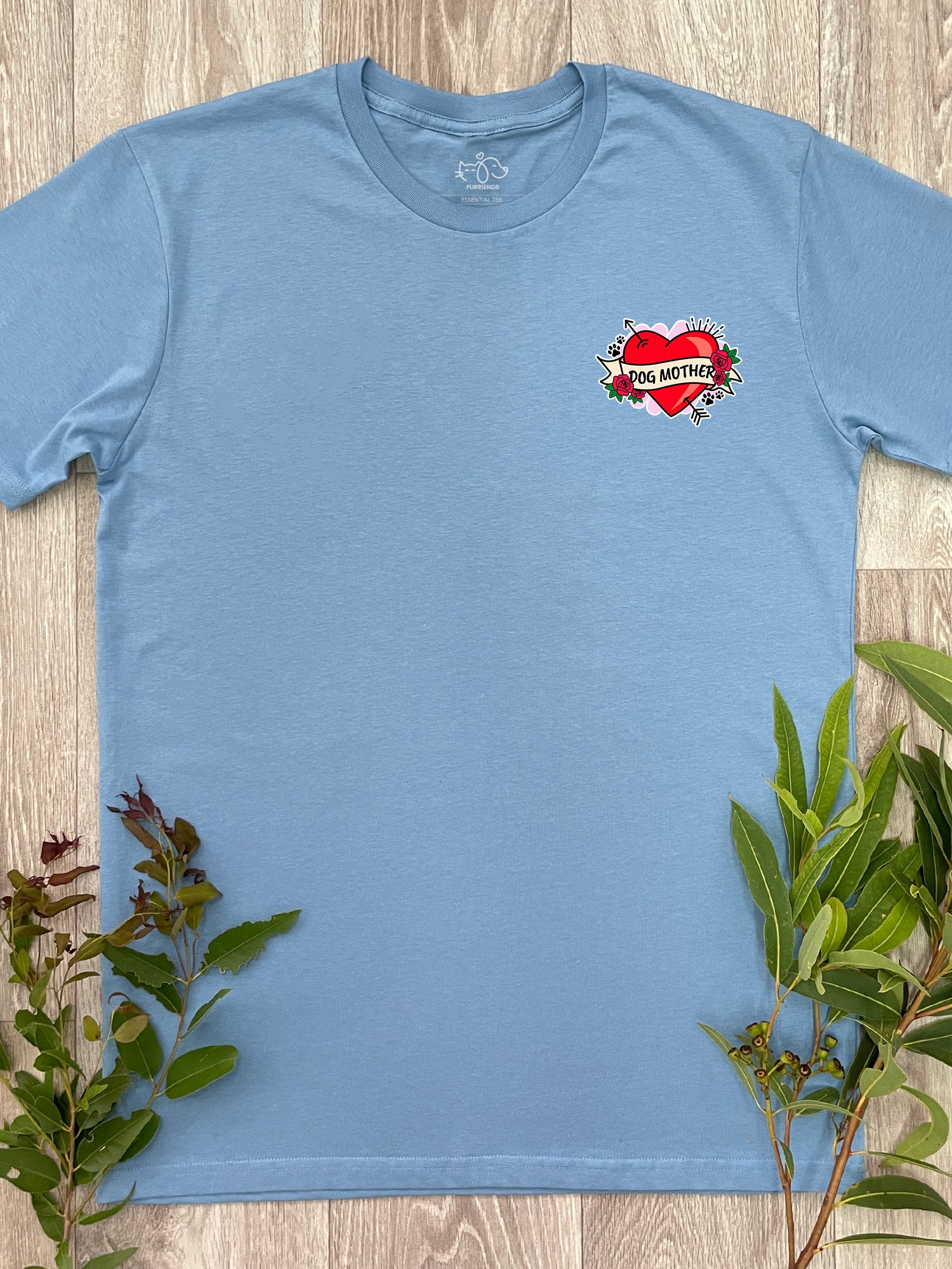 Dog Mother Heart Tattoo Essential Unisex Tee