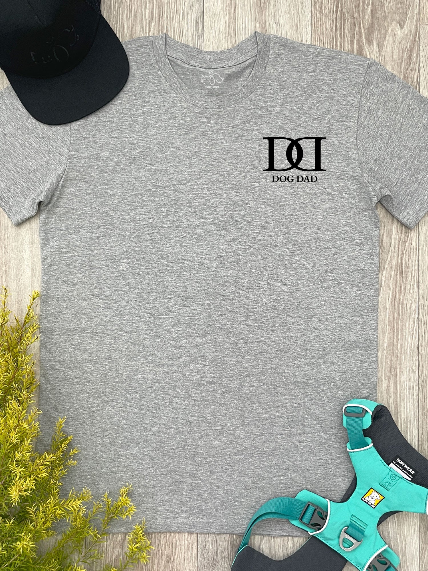 Dog Dad Monogram Essential Unisex Tee