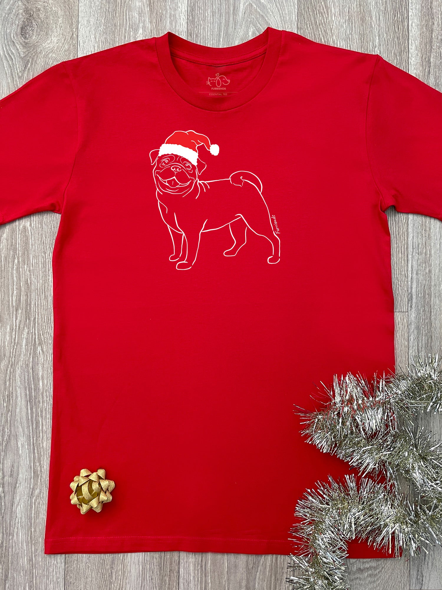 Pug Christmas Edition Essential Unisex Tee