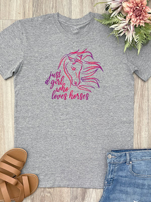 Just A Girl Who Loves Horses Essential Unisex Tee