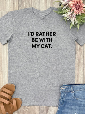 I'd Rather Be With My Cat. Essential Unisex Tee