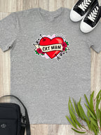 Cat Mum Heart Tattoo Essential Unisex Tee
