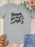 Horses Set Me Free Essential Unisex Tee