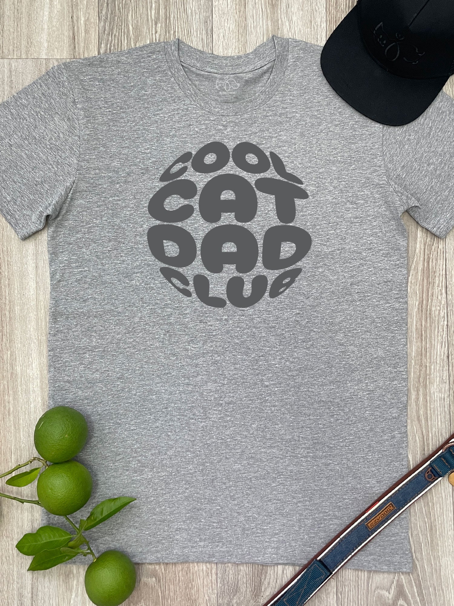 Cool Cat Dad Club Orb Essential Unisex Tee