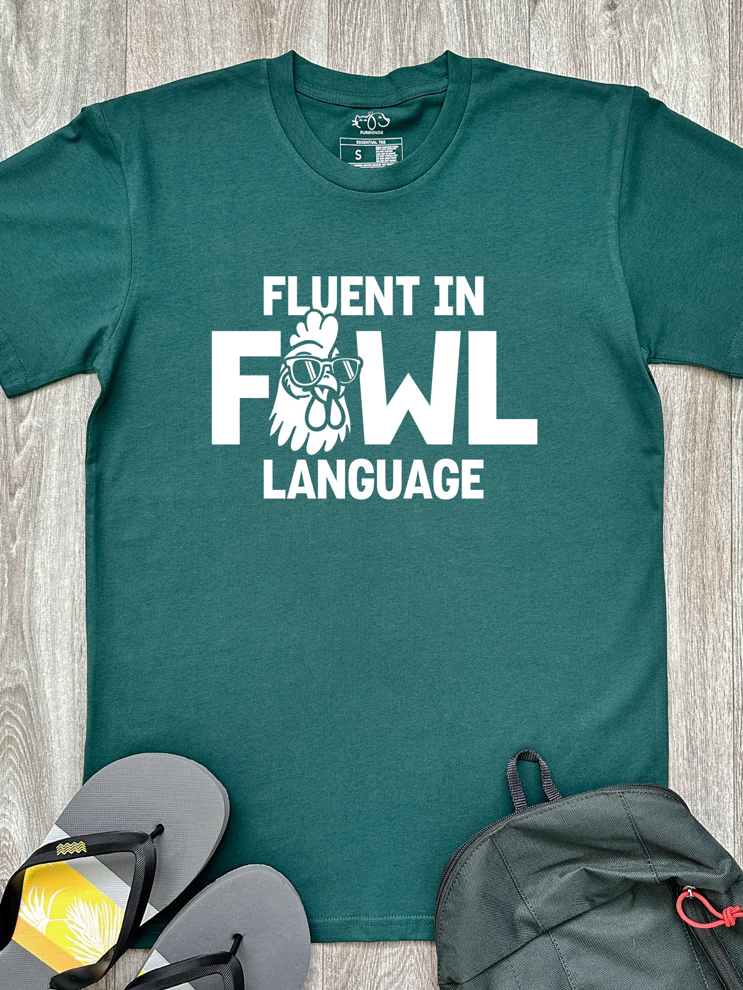 Fluent In Fowl Language Essential Unisex Tee