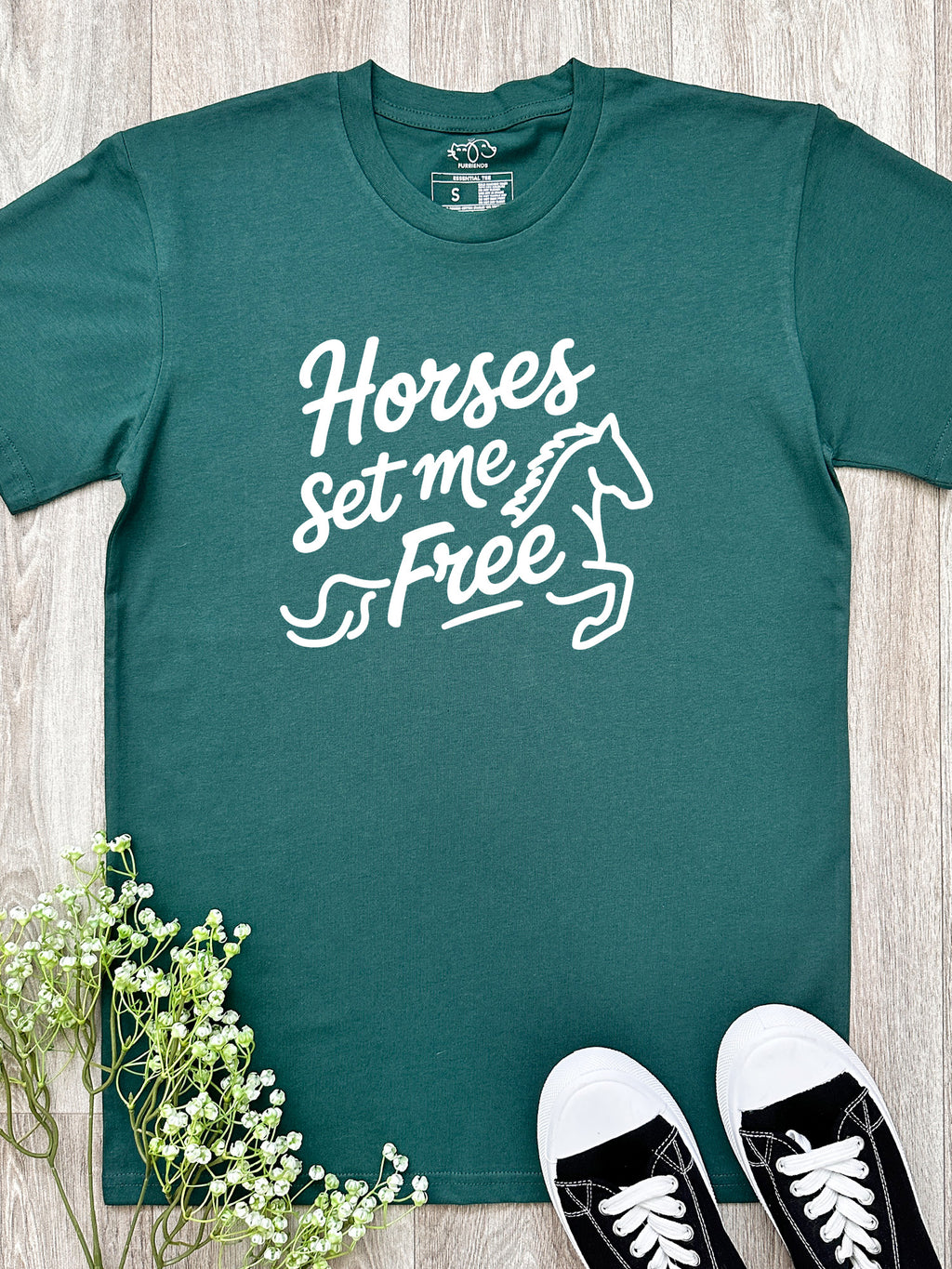 Horses Set Me Free Essential Unisex Tee
