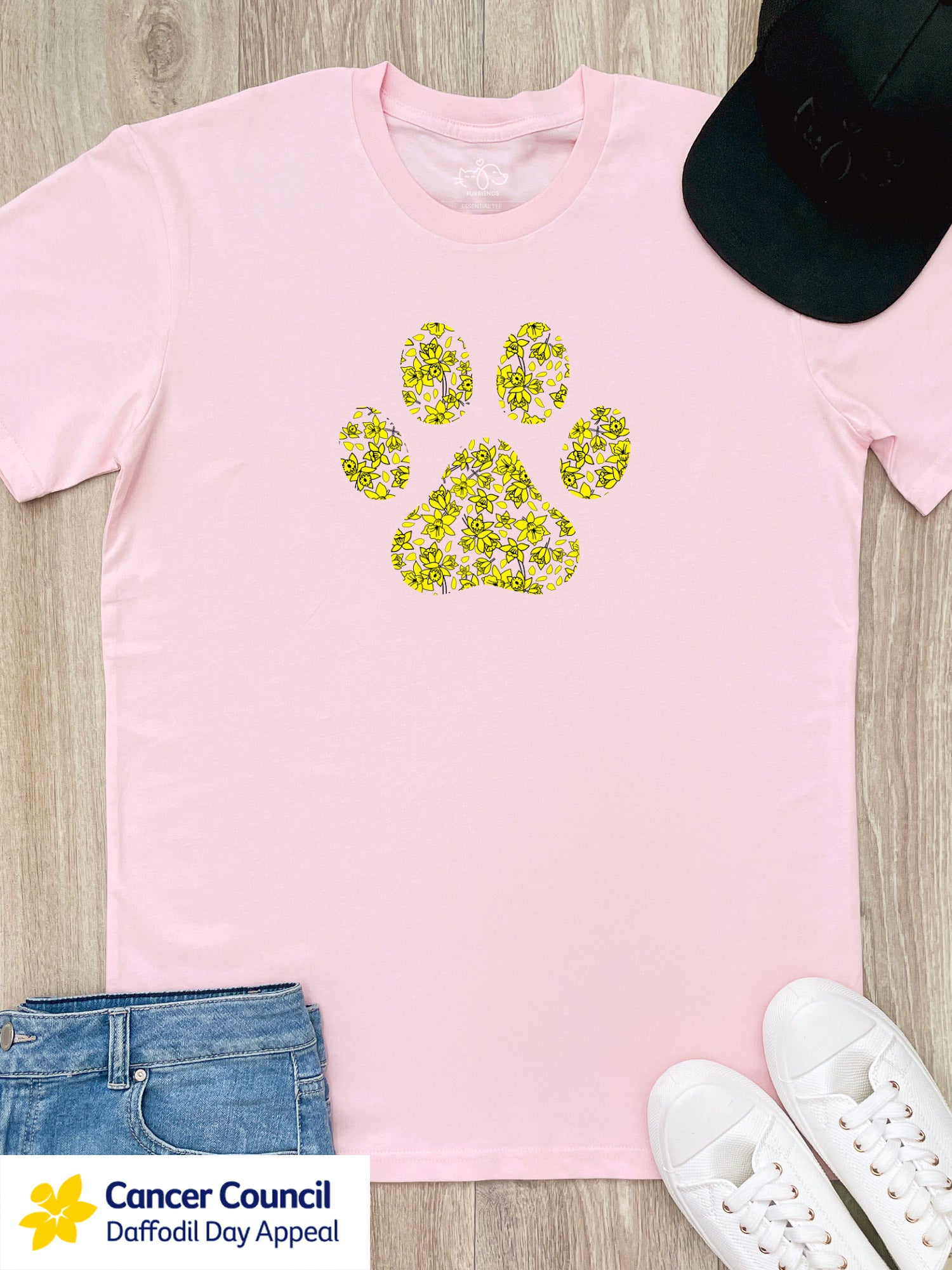 LIMITED EDITION Light After Dark Paw Print Essential Unisex Tee