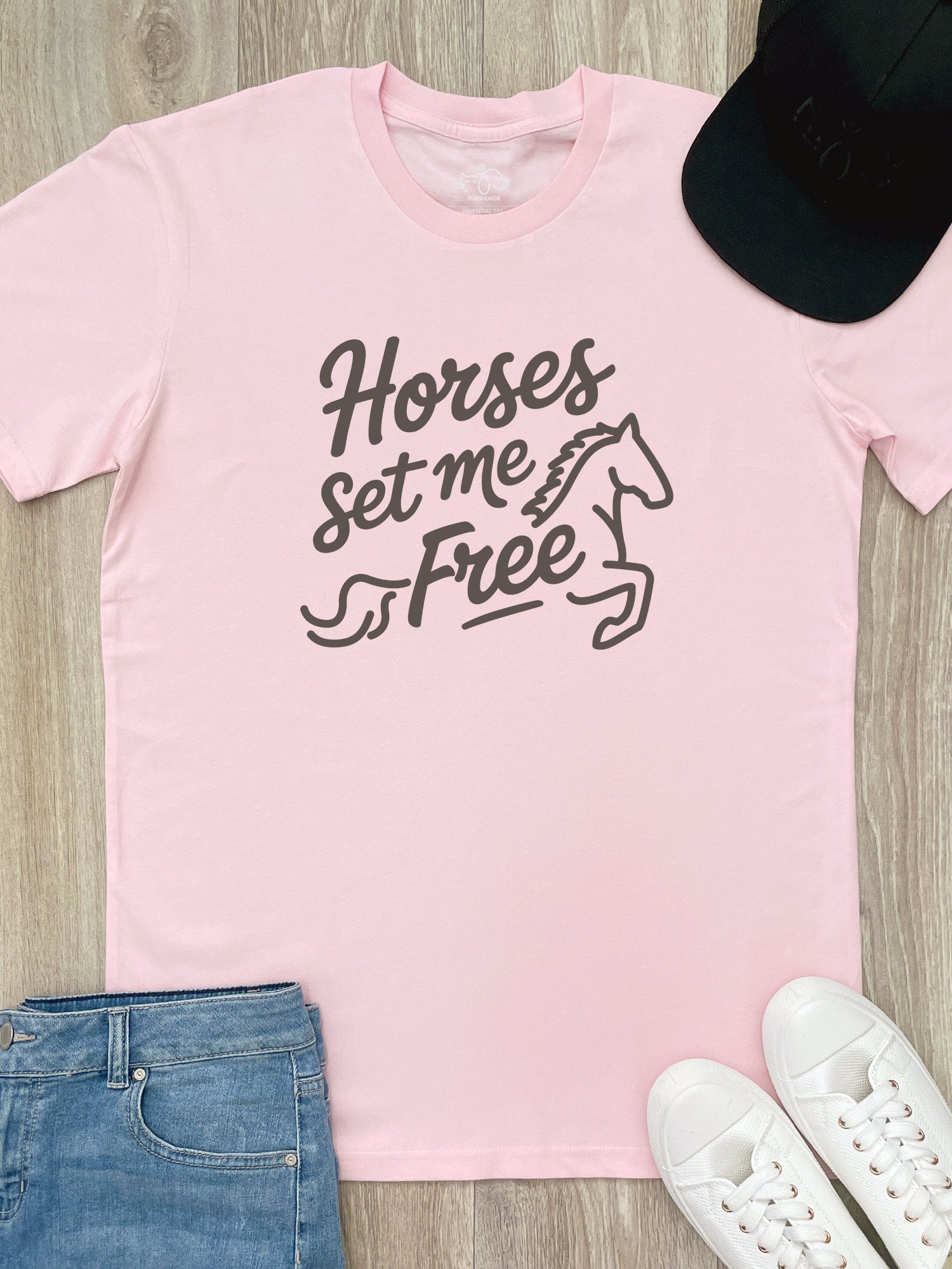 Horses Set Me Free Essential Unisex Tee