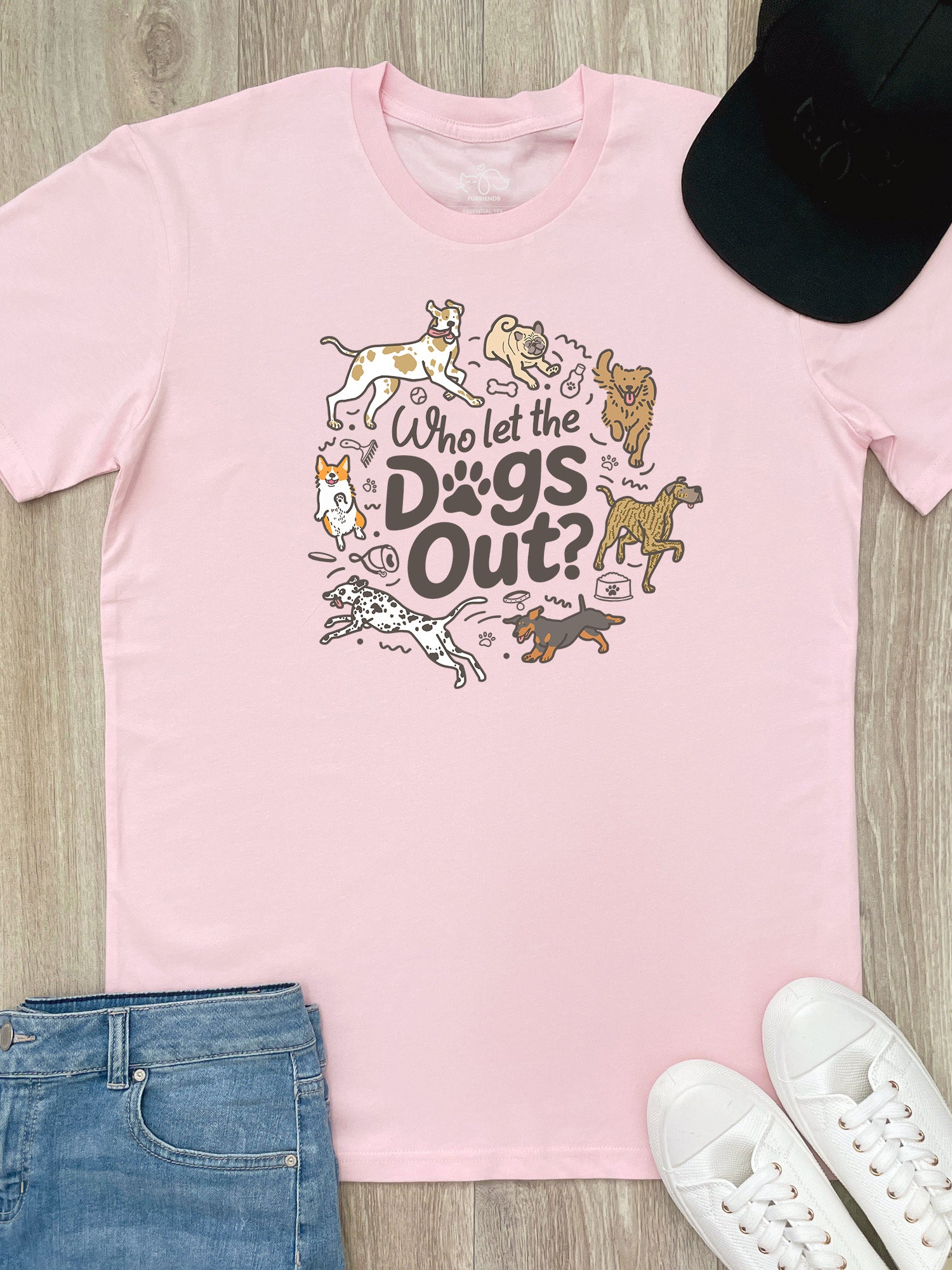 Who Let The Dogs Out? Essential Unisex Tee