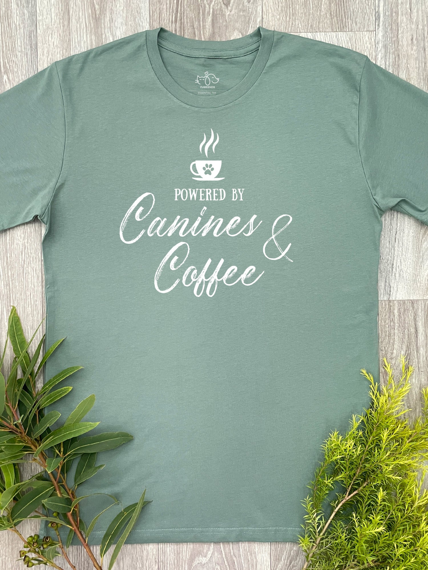 Canines & Coffee Essential Unisex Tee