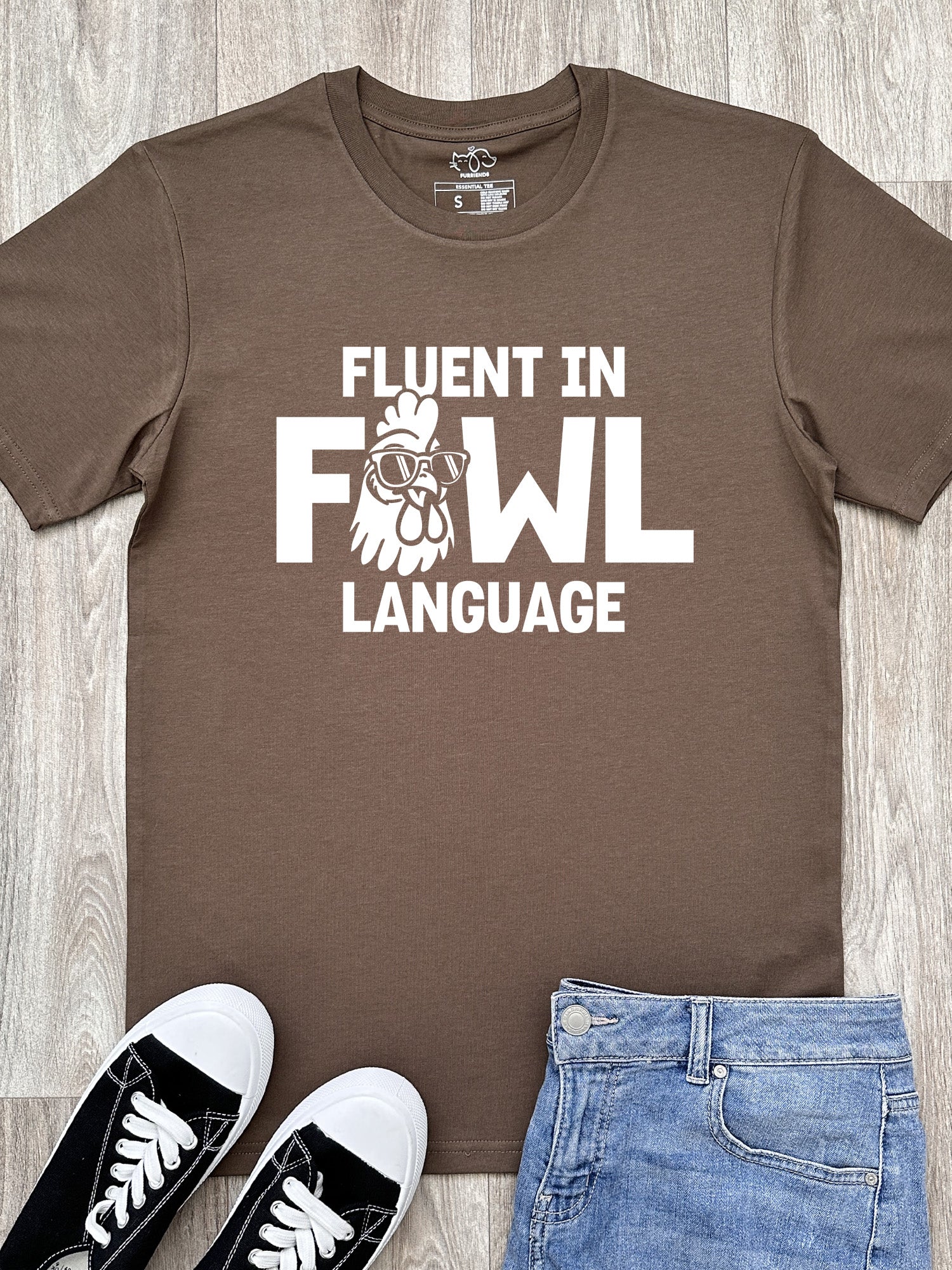 Fluent In Fowl Language Essential Unisex Tee