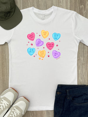 Candy Hearts - Cat Essential Unisex Tee
