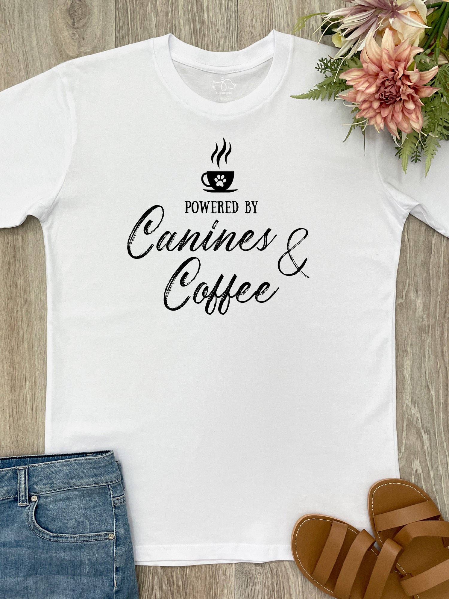 Canines & Coffee Essential Unisex Tee