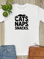 Cats. Naps. Snacks. Essential Unisex Tee