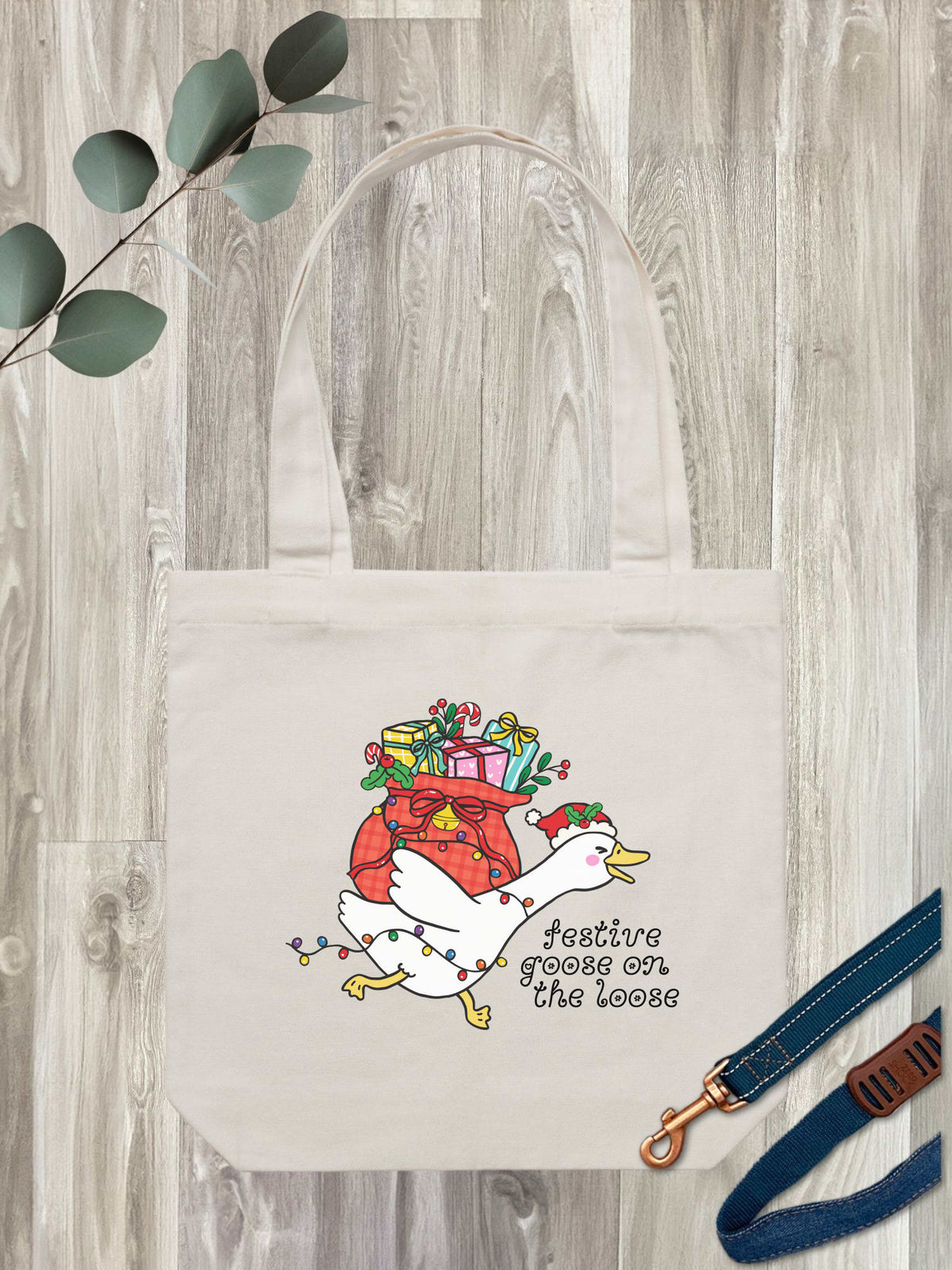 Festive Goose On The Loose Edith Tote