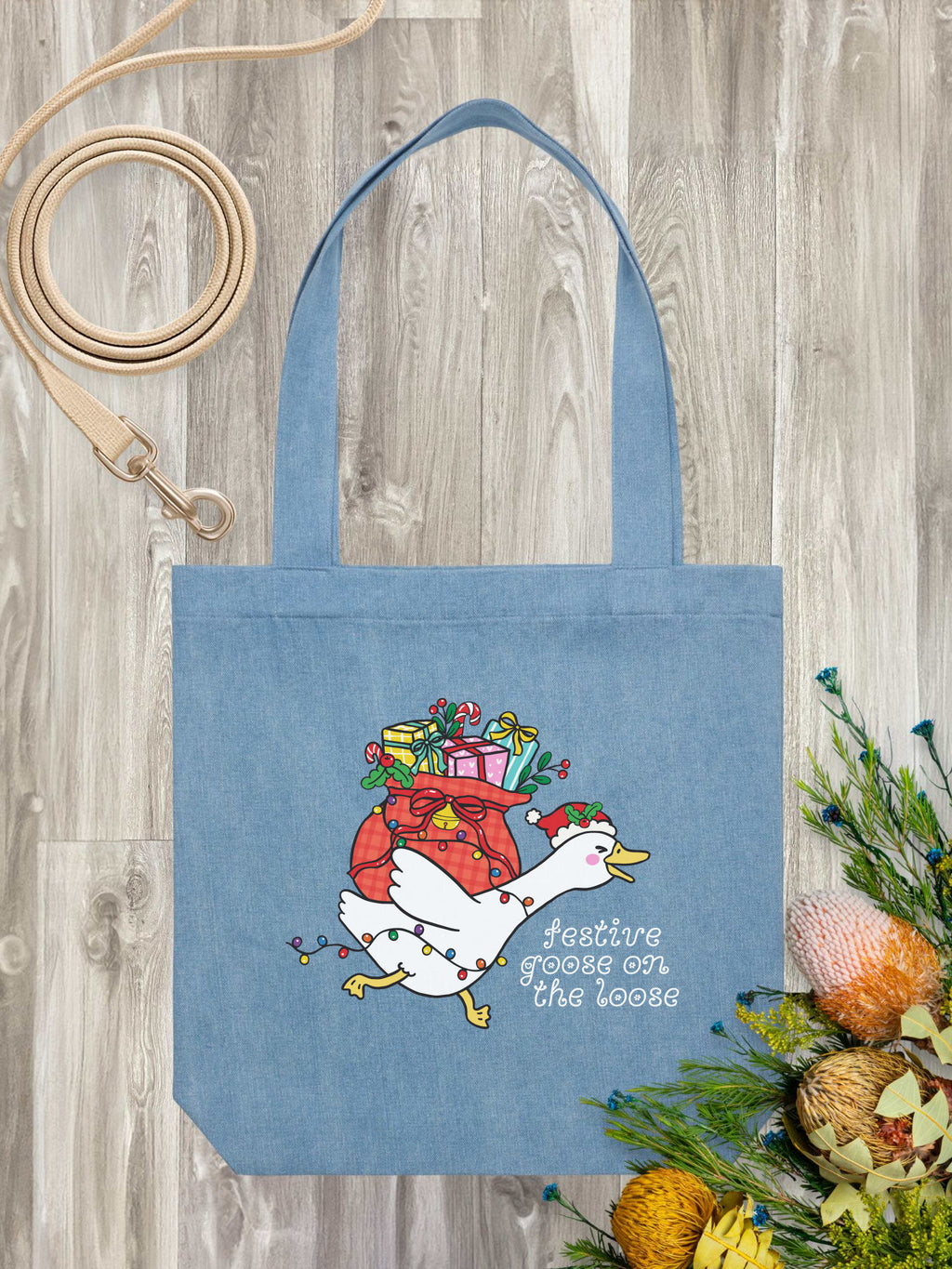 Festive Goose On The Loose Edith Tote