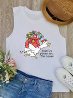 Festive Goose On The Loose Marley Tank